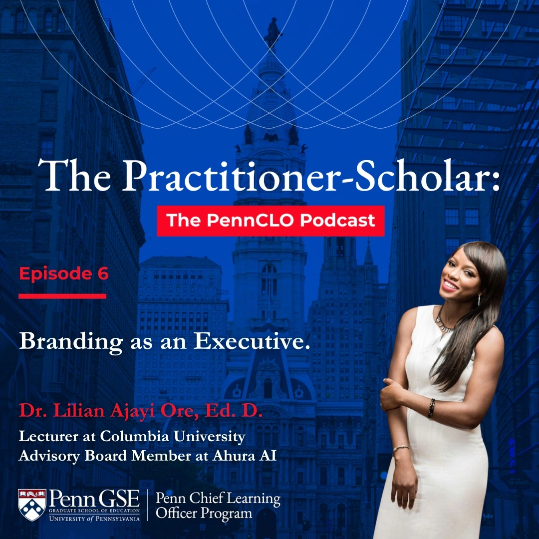 Podcast Cover for Episode 6 of the PennCLO Podcast with Dr. Lilian Ajayi Ore