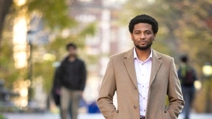 Damani White-Lewis on Locust Walk