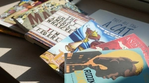 A pile of books